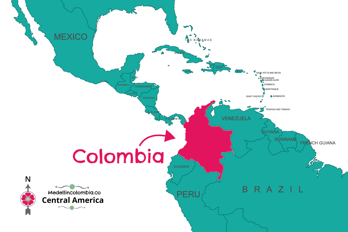 Medellin Factfile MedellinColombia Co   Colombian World Map 