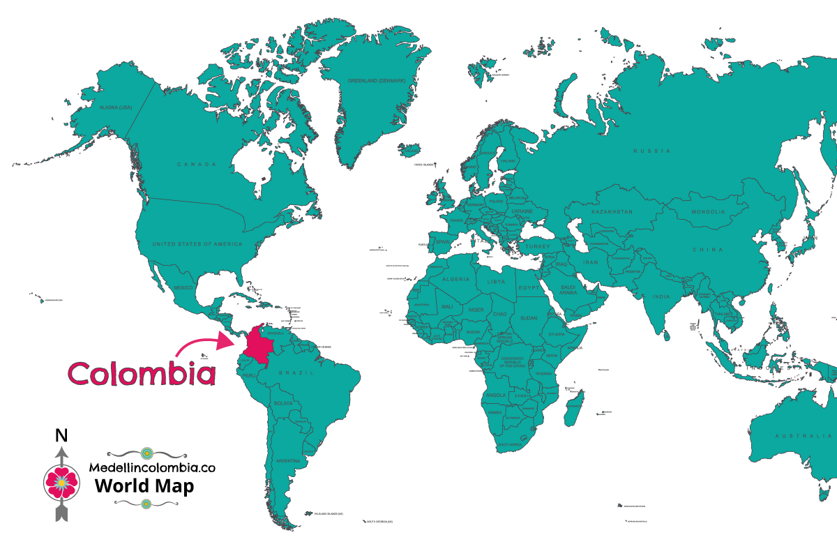 Where Is Colombia Located On The World Map